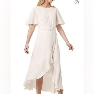 French Connection White Emine Dress. Size 8
